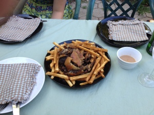 Duck confit, jicama fries