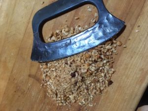 Hand-chopped hazelnuts